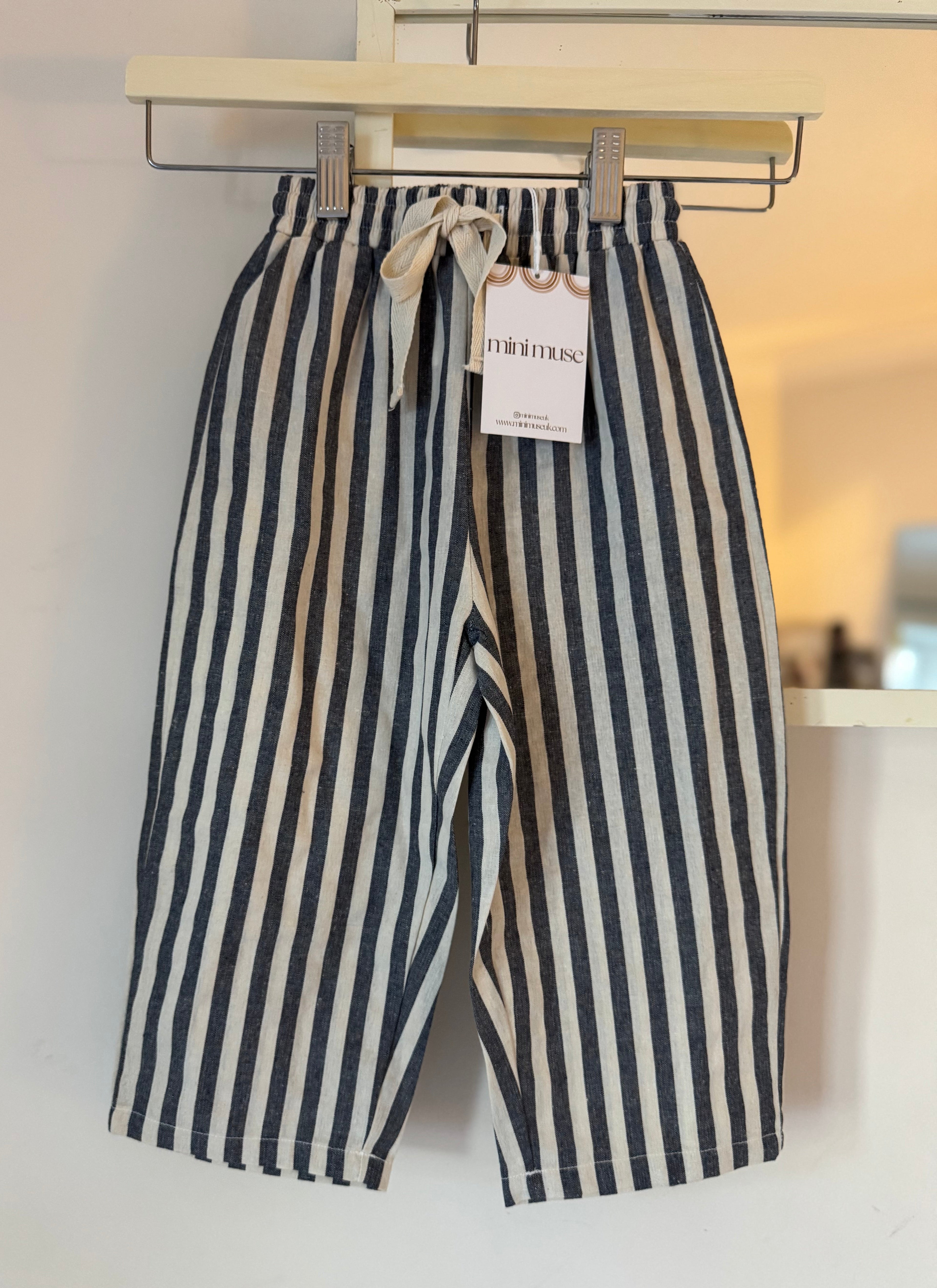 Mini Wide Leg Trousers - Charcoal